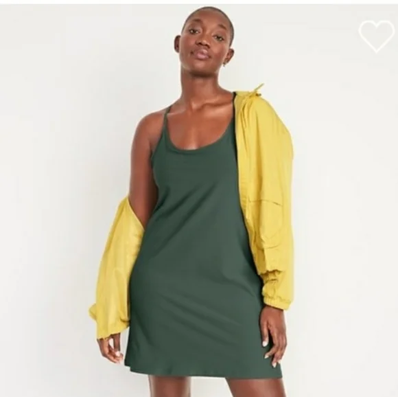 Green Sleeveless Dress - Picture 3 of 4